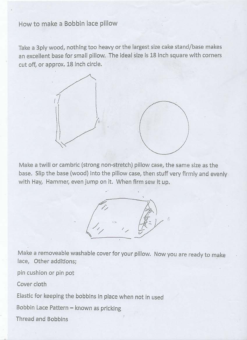 How to make a Lace pillow